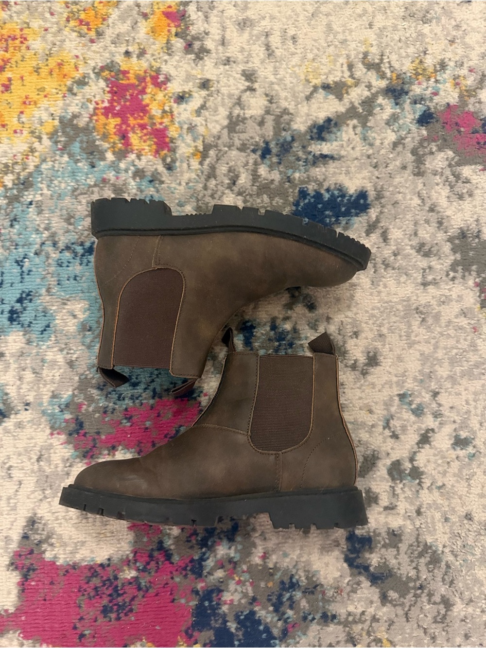 Zara girls Brown Chelsea Boots